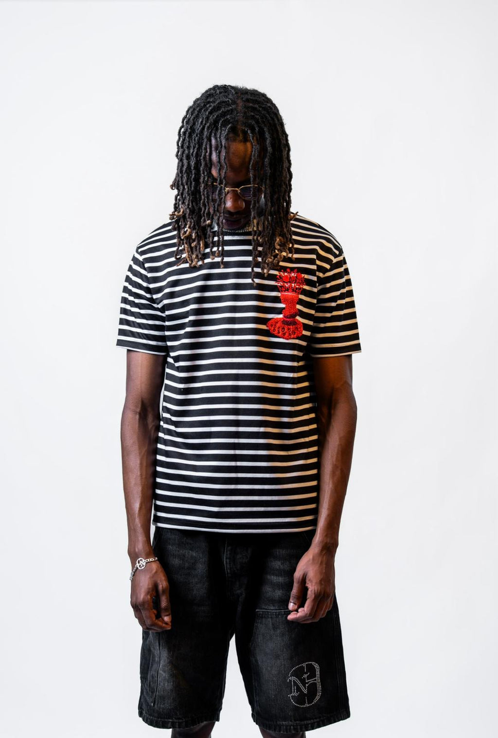 BOTANICA character Striped Crown Tee