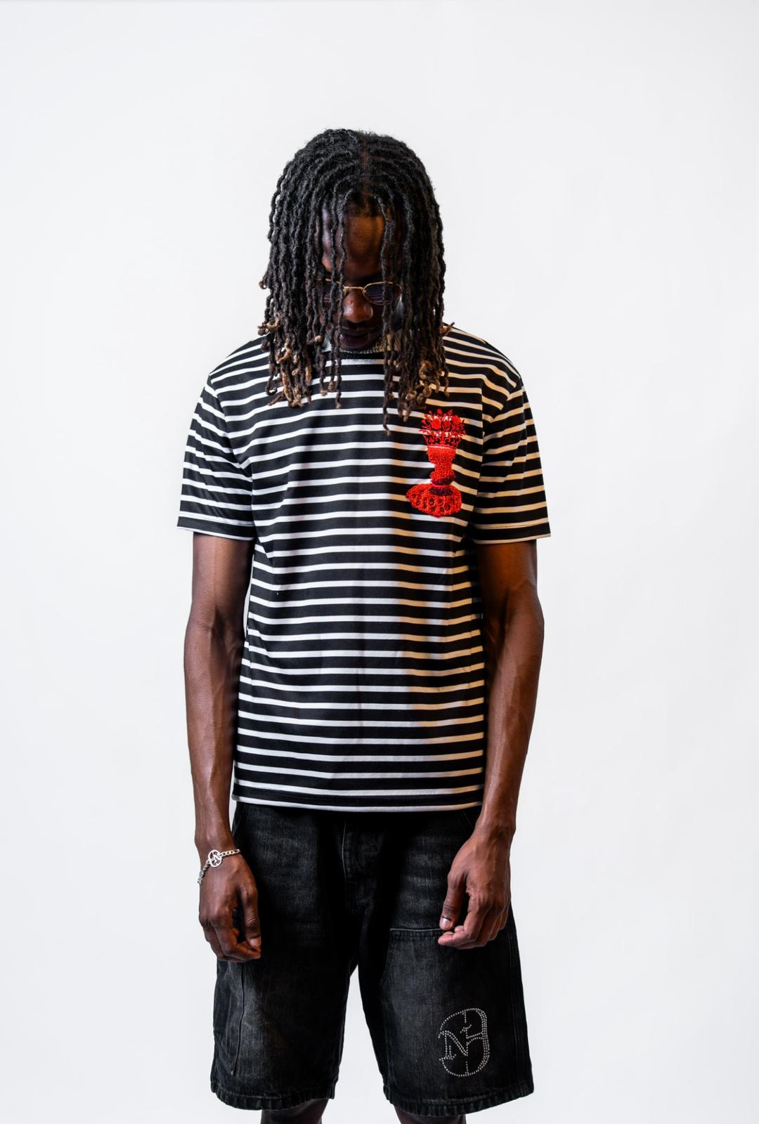 BOTANICA character Striped Crown Tee