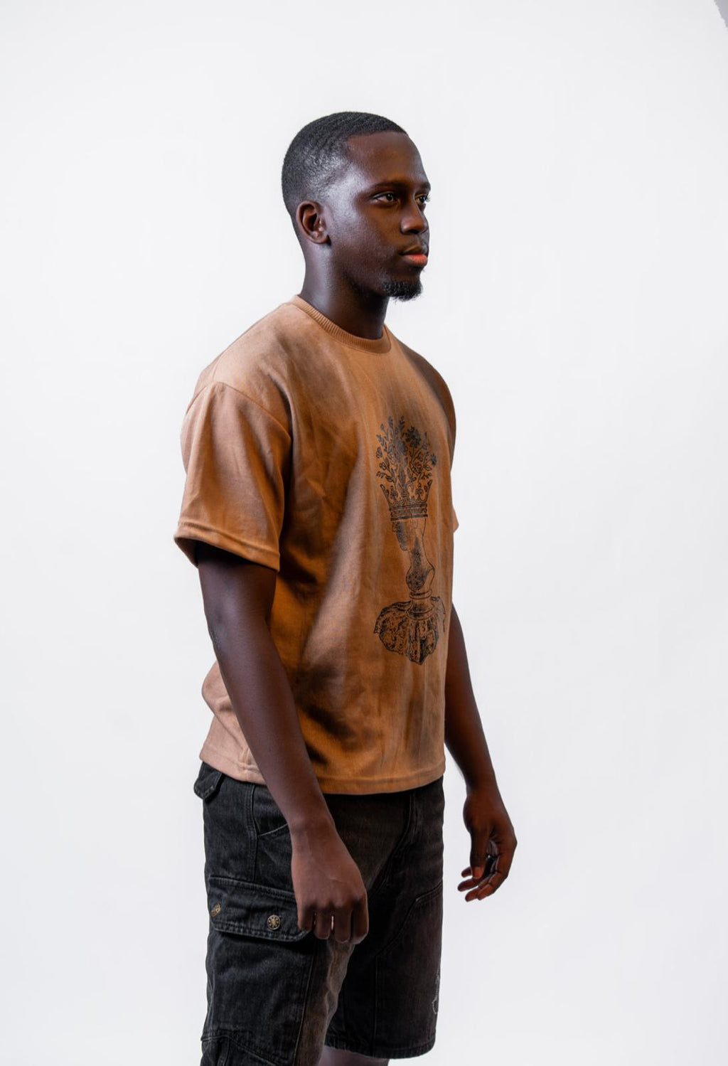 BOTANICA character Dirty Washed Tee – Beige