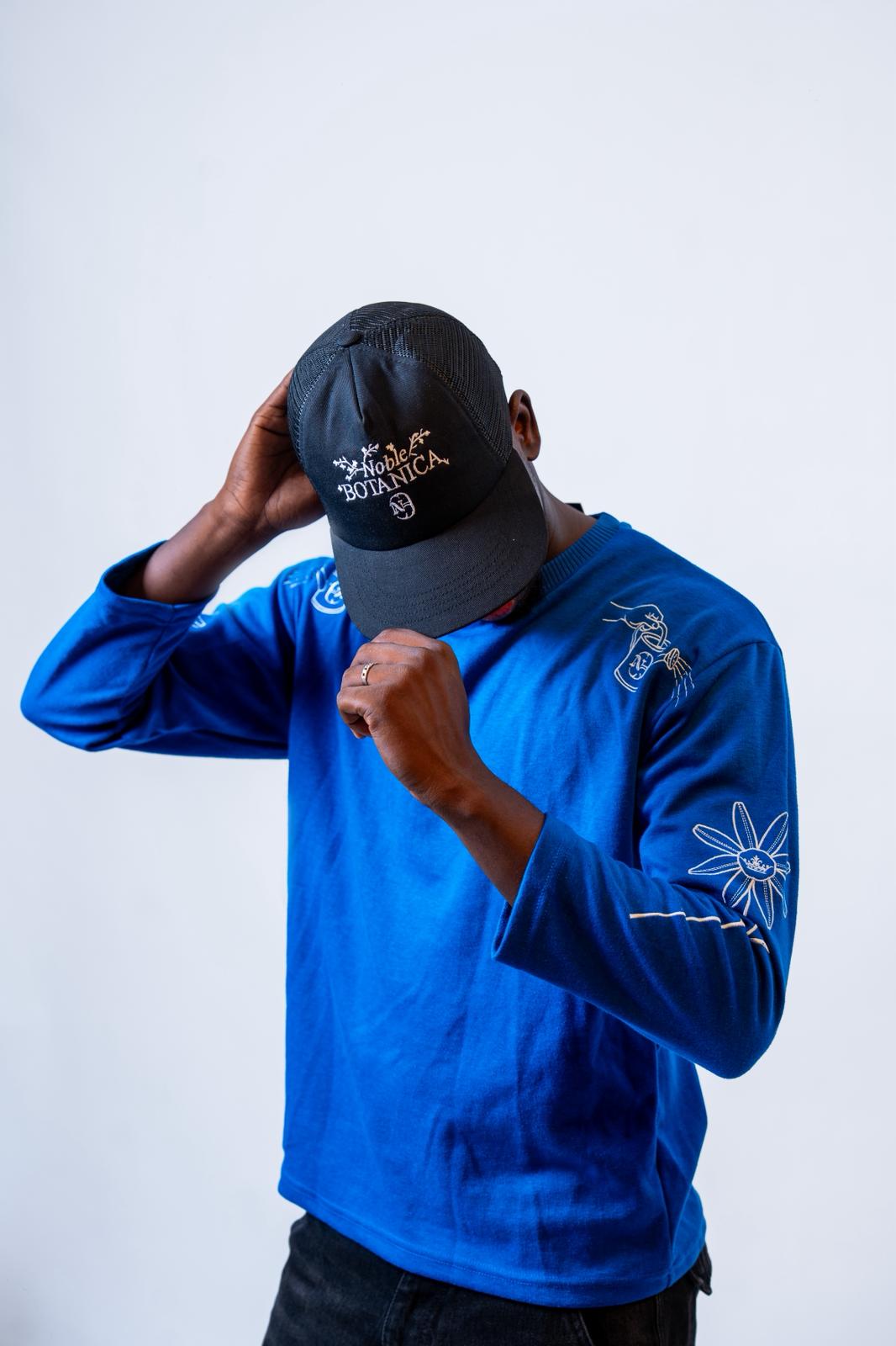 Floral Embroidered Longsleeve – Royal Blue