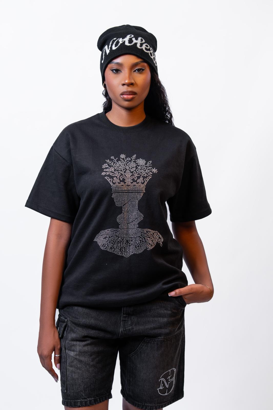 BOTANICA character&nbsp; Rhinestone Tee – Black